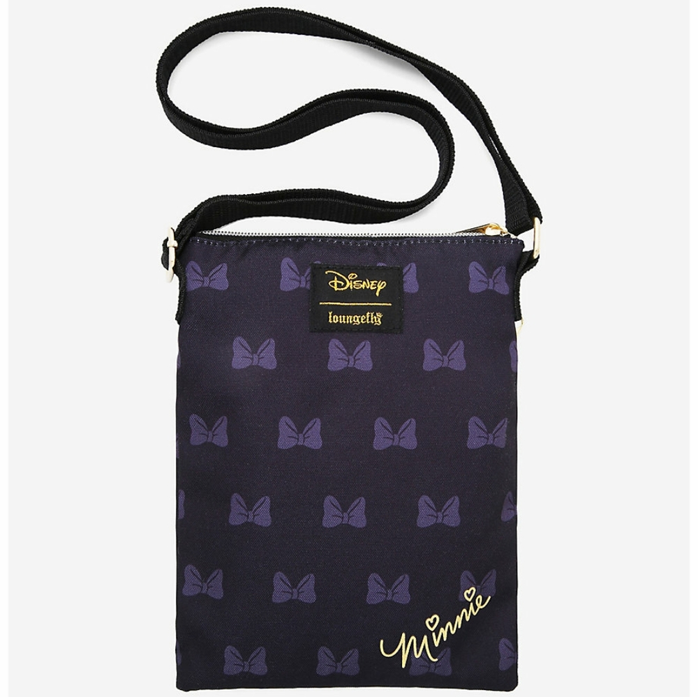 Loungefly Black and Purple Minnie Crossbody Bag - Picture 2 of 8